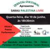 Sarau Palestina Livre acontece nesta quarta (10), em Fortaleza